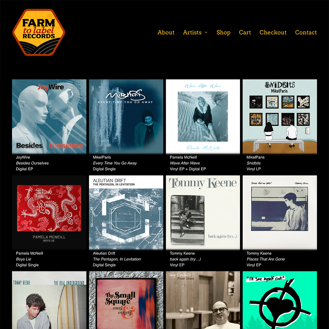 Farm to Label Records Website