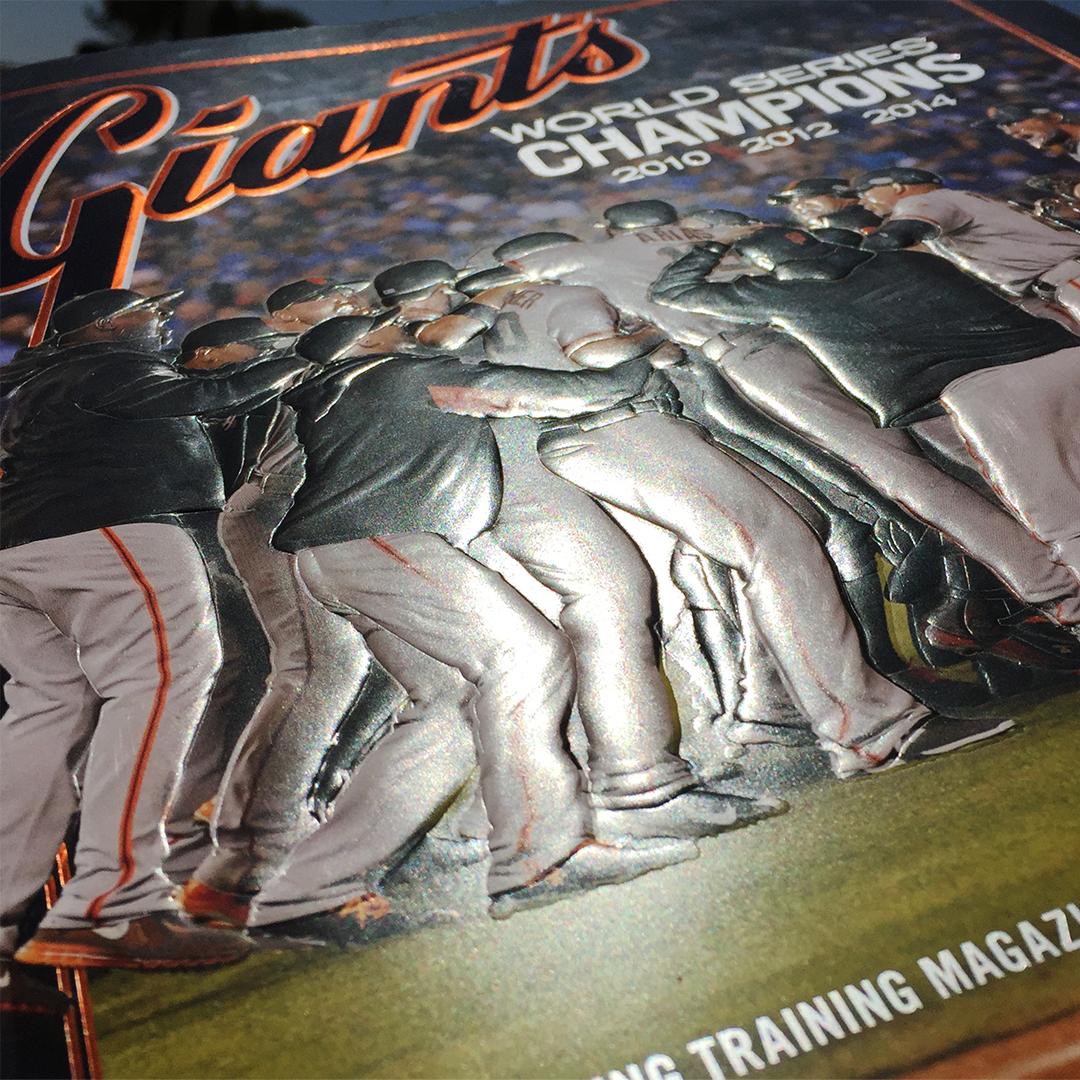 Giants Program - 2015 Cover Emboss and Foil