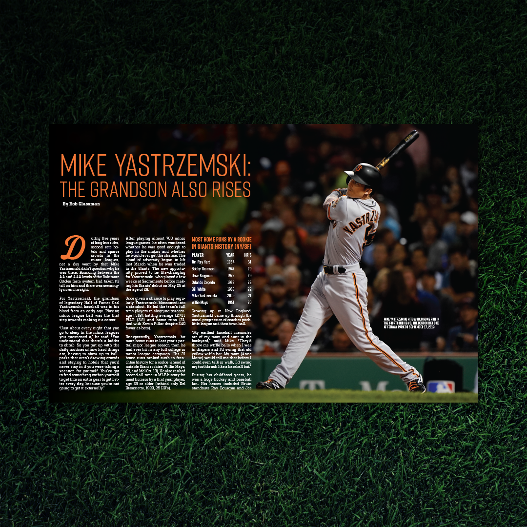 Giants Program - Mike Yastrzemski Spread
