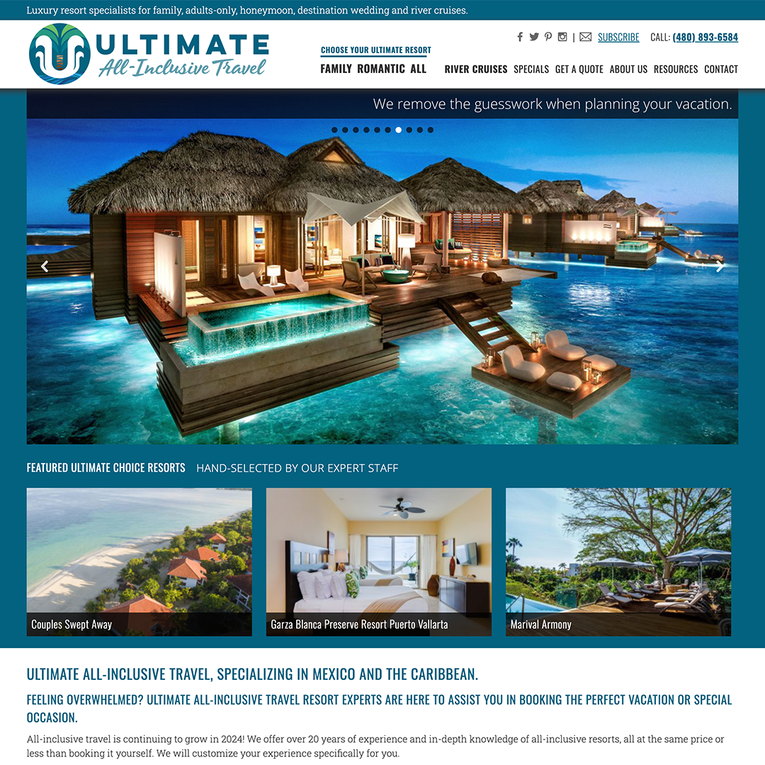 Ultimate All-Inclusive Travel Website